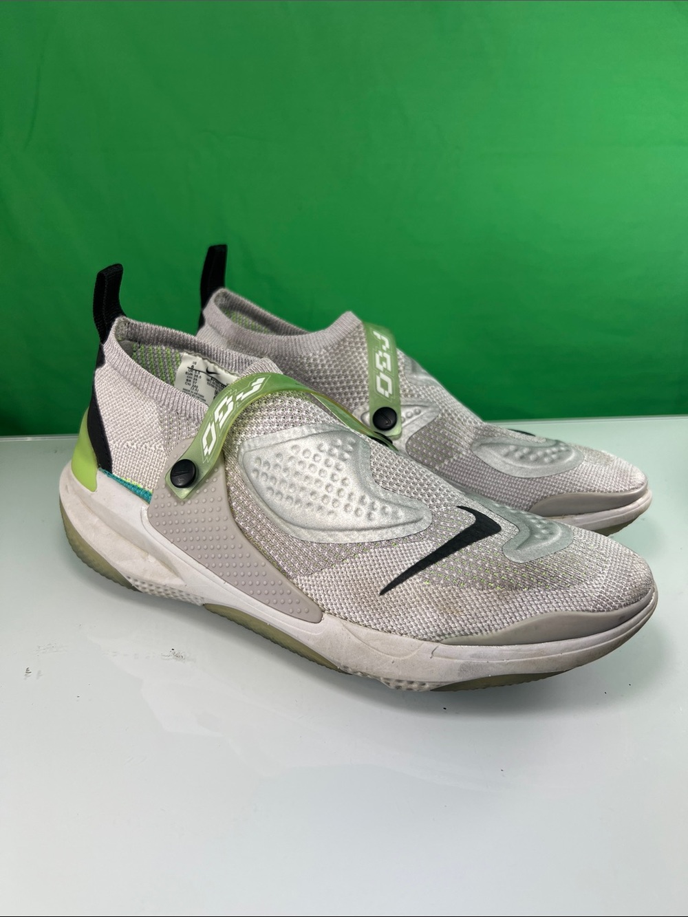Nike OBJ Joyride Flyknit "atmosphere Gray/lime Blast" Men's Sneakers Size 6